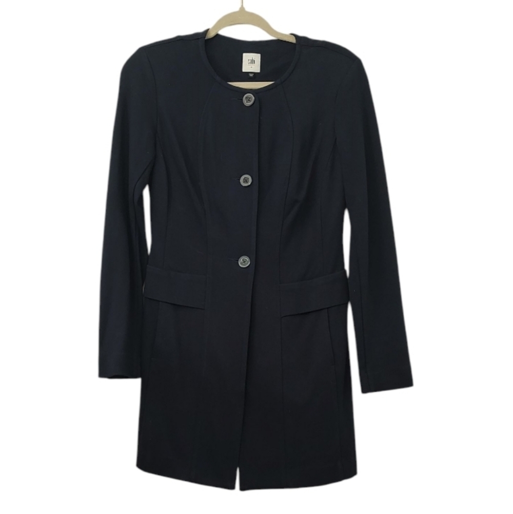 CAbi Navy Blue Jacket Size XS